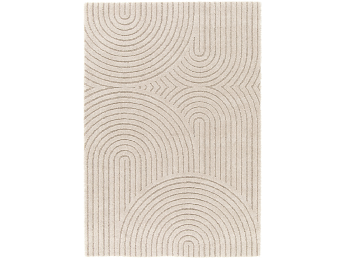 Tapis poils ras HERVE motif abstrait