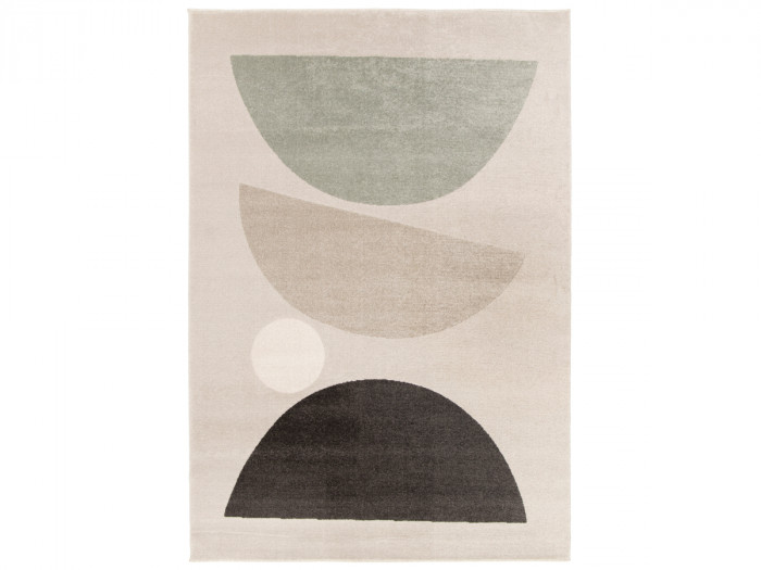 Tapis poils ras MARTINE motif abstrait