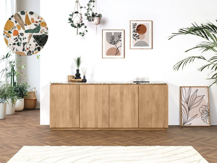 Buffet 200 cm BARBARA terrazzo